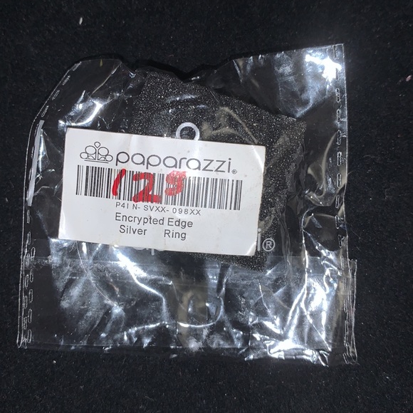 Encrypted Edge Silver Ring - Picture 4 of 4